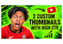 create eye catchy youtube thumbnails